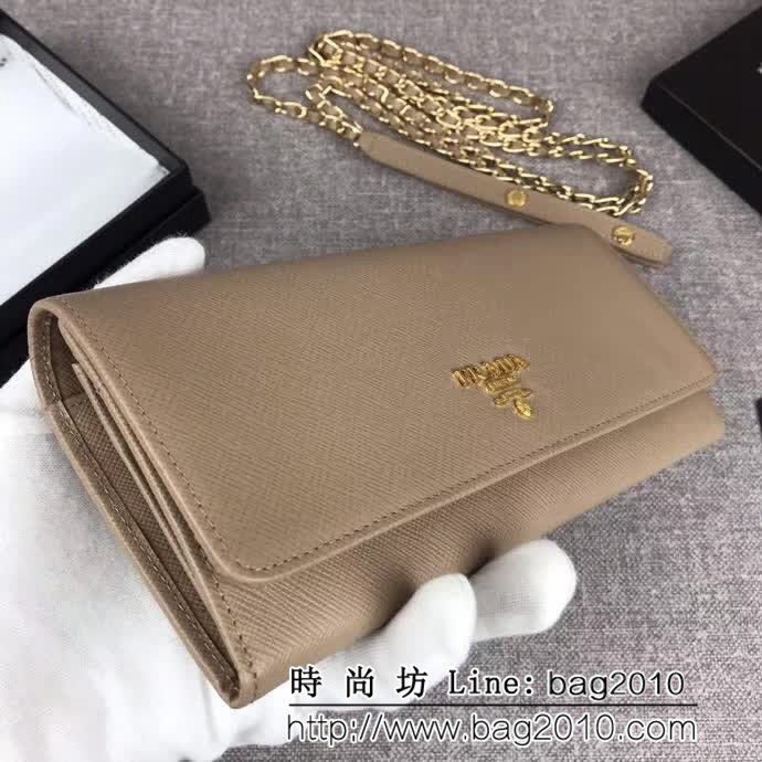 PRADA普拉達 經典款 女士單肩斜挎翻蓋包 可拆卸肩帶 1M1290 DD1014